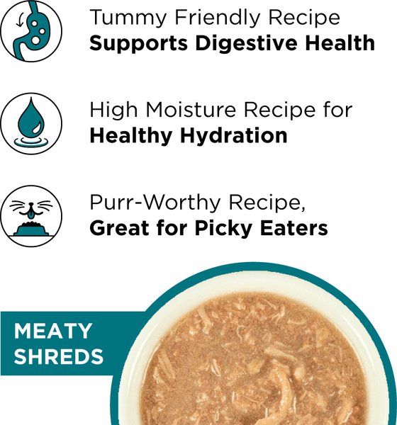 Show full view: BIXBI Liberty Chicken & Salmon Recipe in Broth Grain-Free Wet Cat Food, 2.75-oz can, case of 24 slide 4 of 8