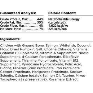 BIXBI RAWBBLE Chicken & Salmon Recipe Grain-Free Freeze-Dried Cat Food, 10-oz bag