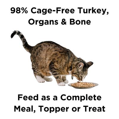 Show full view: BIXBI RAWBBLE Turkey Recipe Grain-Free Freeze-Dried Cat Food, 3.5-oz bag slide 3 of 9