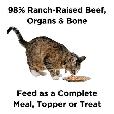 Show full view: BIXBI RAWBBLE Beef Recipe Grain-Free Freeze-Dried Cat Food, 10-oz bag slide 3 of 9