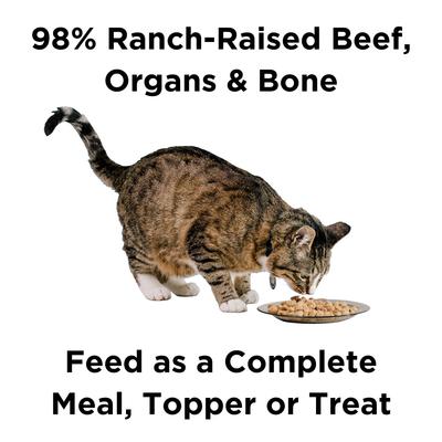 Show full view: BIXBI RAWBBLE Beef Recipe Grain-Free Freeze-Dried Cat Food, 3.5-oz bag slide 3 of 9