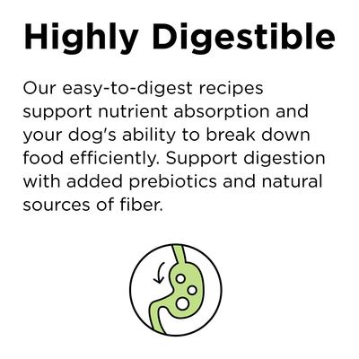 Show full view: BIXBI RAWBBLE Fresh Pork Recipe Limited Ingredient Grain-Free Dry Dog Food, 24-lb bag slide 5 of 10