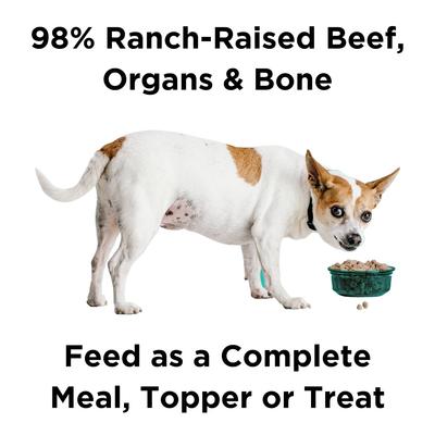 Show full view: BIXBI Rawbble Beef Recipe Grain-Free Freeze-Dried Dog Food, 4.5-oz bag slide 3 of 9