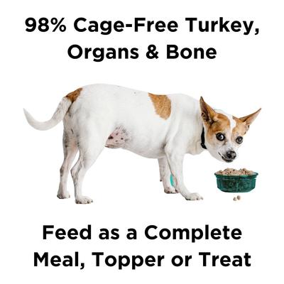 Show full view: BIXBI Rawbble Turkey Recipe Grain-Free Freeze-Dried Dog Food, 12-oz bag slide 3 of 10