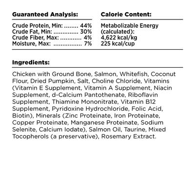 Show full view: BIXBI Rawbble Chicken & Salmon Recipe Grain-Free Freeze-Dried Dog Food, 12-oz bag slide 5 of 10