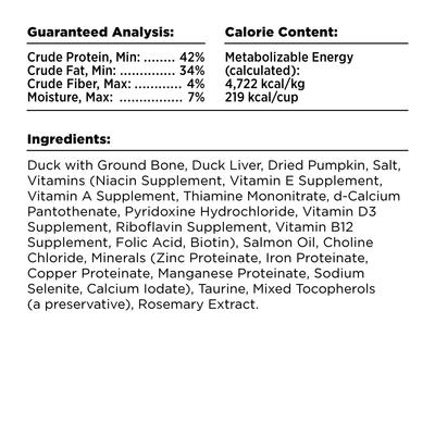 Show full view: BIXBI Rawbble Duck Recipe Grain-Free Freeze-Dried Dog Food, 26-oz bag slide 5 of 9