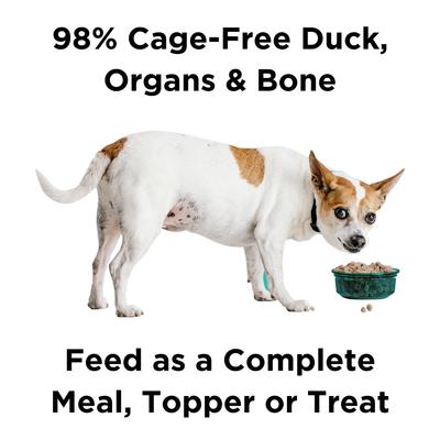 Show full view: BIXBI Rawbble Duck Recipe Grain-Free Freeze-Dried Dog Food, 26-oz bag slide 3 of 9