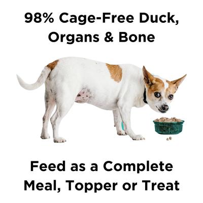 Show full view: BIXBI Rawbble Duck Recipe Grain-Free Freeze-Dried Dog Food, 12-oz bag slide 3 of 9