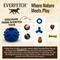 Show in main carousel: EVERFETCH Natural Rubber Beef Scented Dental Ball Treat-Holder Dog Chew Toy slide 5 of 6