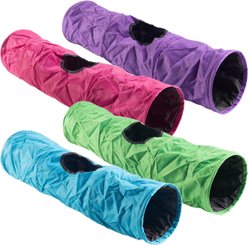 Kaytee Crinkle Tunnel Oversized Crackling Tube Small Animal Toy, 23-in, Color Varies