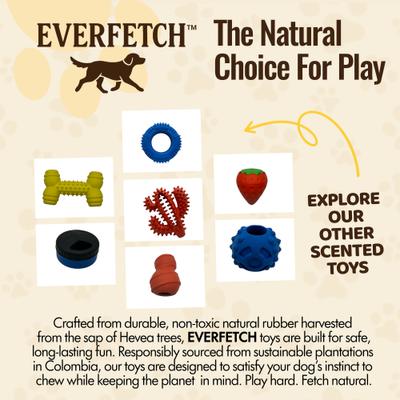 Show full view: EVERFETCH Natural Rubber Corn Lickable Treat-Holder BBQ Scented Dog Chew Toy slide 6 of 7