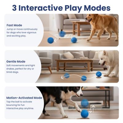 PawsPik Smart Bounce Interactive Dog Toy