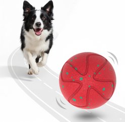 PawsPik Smart Bounce Interactive Dog Toy, Red, Small