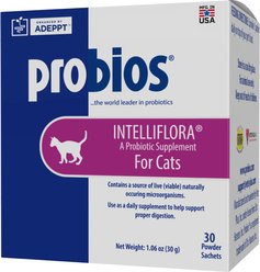Probios Intelliflora Probiotic Cat Supplement, 30 count
