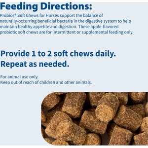 Probios Equine Probiotic Apple Flavor Soft Chew Horse Supplement, 60 count
