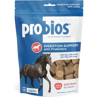 Probios Equine Probiotic Apple Flavor Soft Chew Horse Supplement, 60 count slide 1 of 9