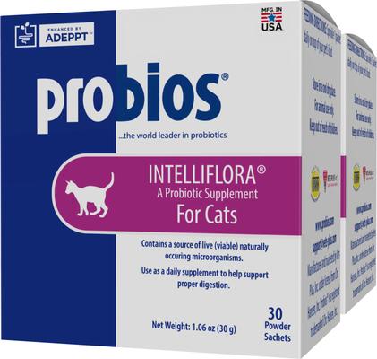 Show full view: Probios Intelliflora Probiotic Cat Supplement, 30 count slide 10 of 11