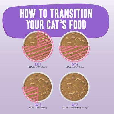 Show full view: BFF OMG Rainbow Road Variety Pack Grain-Free Canned Cat Food, 2.8-oz, pack of 12 slide 10 of 13