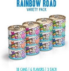BFF OMG Rainbow Road Variety Pack Grain-Free Canned Cat Food, 2.8-oz, pack of 12 slide 2 of 9