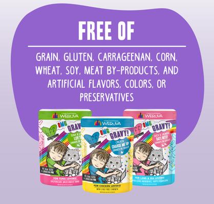 Show full view: BFF OMG Shazaam! Lamb & Tuna Dinner in Gravy Grain-Free Cat Food Pouches, 2.8-oz, pack of 12 slide 9 of 12