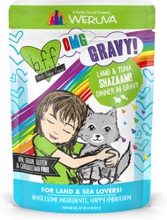 BFF OMG Shazaam! Lamb & Tuna Dinner in Gravy Grain-Free Cat Food Pouches, 2.8-oz, pack of 12