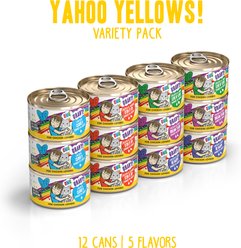 BFF OMG Best Feline Friend Oh My Gravy! Yahoo Yellows! Variety Pack Grain-Free Wet Cat Food, 2.8-oz can, case of 12 slide 2 of 9