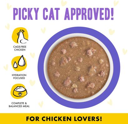 Show full view: BFF OMG Be Happy! Chicken & Beef in Gravy Wet Canned Cat Food, 5.5-oz can, case of 8 slide 4 of 12