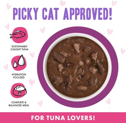 Show full view: BFF OMG Belly Rubs! Tuna & Beef Wet Canned Cat Food, 2.8-oz can, case of 12 slide 4 of 11