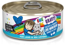 BFF OMG Love Munchkin! Chicken & Pumpkin Dinner in Gravy Grain-Free Canned Cat Food, 5.5-oz, case of 8