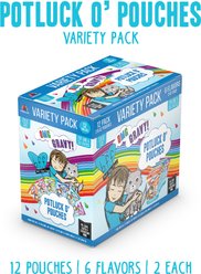 BFF OMG Potluck O' Pouches Variety Pack Grain-Free Cat Food Pouches, 2.8-oz, pack of 12 slide 2 of 9