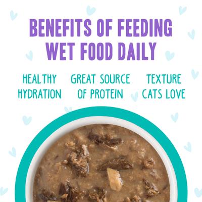 Show full view: BFF OMG Seeya Sooner! Chicken & Tuna Dinner in Gravy Grain-Free Cat Food Pouches, 2.8-oz, pack of 12 slide 7 of 13