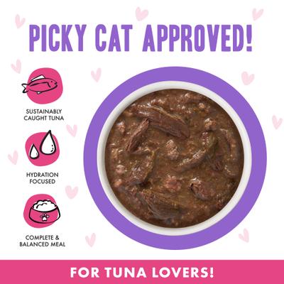 Show full view: BFF Tuna & Beef Baby Cakes Dinner in Gravy Wet Cat Food Pouches, 3-oz, case of 12 slide 5 of 13