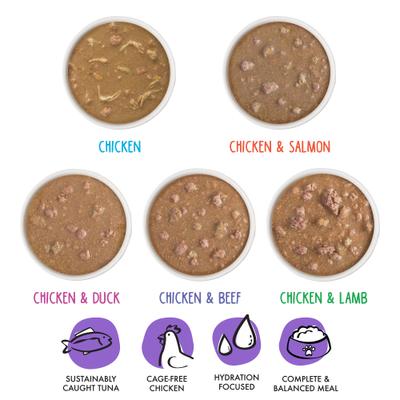 Show full view: BFF OMG Best Feline Friend Oh My Gravy! Yahoo Yellows! Variety Pack Grain-Free Wet Cat Food, 2.8-oz can, case of 12 slide 6 of 13