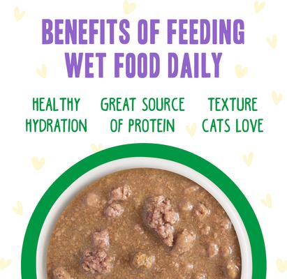 Show full view: BFF OMG Live N' Love! Chicken & Lamb in Gravy Wet Canned Cat Food, 2.8-oz can, case of 12 slide 6 of 11