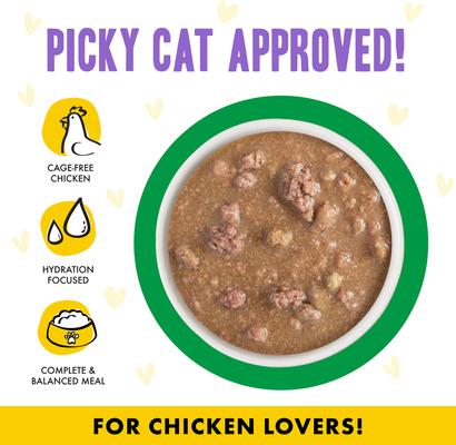Show full view: BFF OMG Live N' Love! Chicken & Lamb in Gravy Wet Canned Cat Food, 2.8-oz can, case of 12 slide 4 of 11