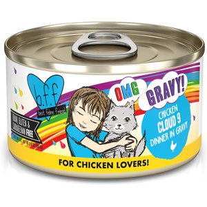 BFF OMG Cloud 9! Chicken in Gravy Minced Grain-Free Wet Cat Food, 2.8-oz can, case of 12
