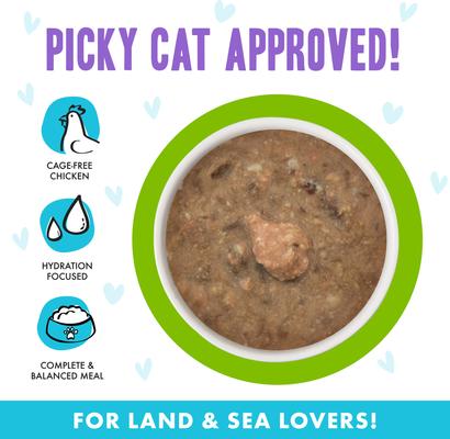 Show full view: BFF OMG Selfie Cam! Chicken & Lamb Dinner in Gravy Grain-Free Canned Cat Food, 5.5-oz, case of 8 slide 4 of 12