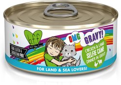 BFF OMG Selfie Cam! Chicken & Lamb Dinner in Gravy Grain-Free Canned Cat Food, 5.5-oz, case of 8