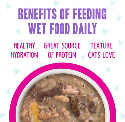 Show full view: BFF OMG Lots-O-Luck! Duck & Tuna Dinner in Gravy Grain-Free Canned Cat Food, 2.8-oz, case of 12 slide 6 of 12