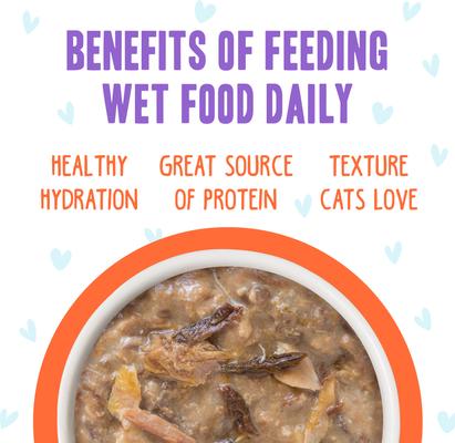Show full view: BFF OMG Crazy 4 U! Chicken & Salmon Dinner in Gravy Grain-Free Canned Cat Food, 5.5-oz, case of 8 slide 6 of 12