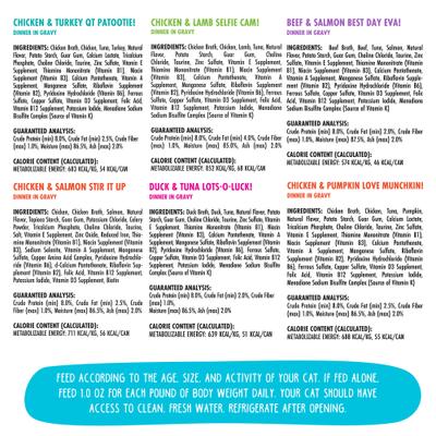 Show full view: BFF OMG Rainbow Road Variety Pack Grain-Free Canned Cat Food, 2.8-oz, pack of 12 slide 5 of 13