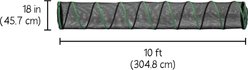 Kitty City Outdoor Cat Play Tunnel, Green, 10-ft slide 2 of 6