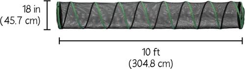 Show full view: Kitty City Outdoor Cat Play Tunnel, Green, 10-ft slide 2 of 7