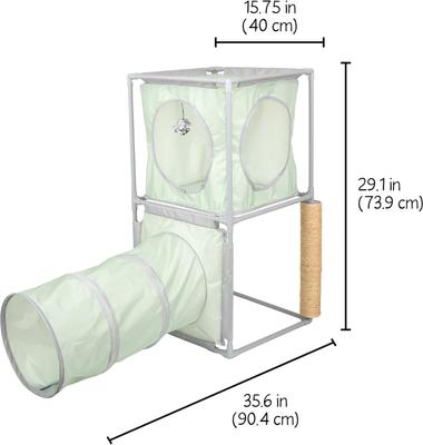 Show full view: Kitty City Cozy Retreat Cube Cat Tree slide 3 of 9