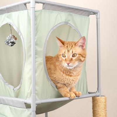Show full view: Kitty City Cozy Retreat Cube Cat Tree slide 4 of 9