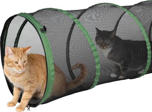 Show full view: Kitty City Outdoor Cat Play Tunnel, Green, 10-ft slide 5 of 7
