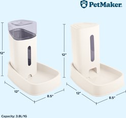 Pet Adobe 3.8-L Automatic Feeder for Dogs & Cats, 2 count, White slide 2 of 6