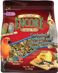 Brown's Encore Gourmet Foraging Feast Cockatiel Food, 3-lb