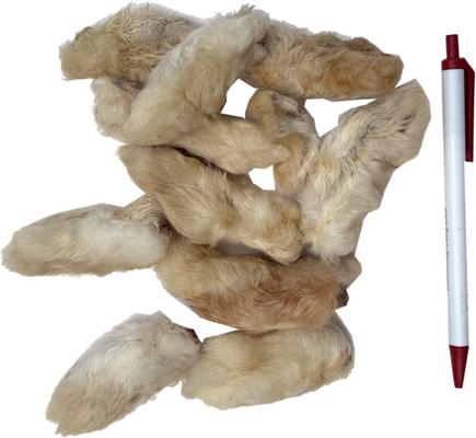Show full view: HDP Furry Hair Adult 3-in Rabbit Feet Dog Chews, 1-lb bag slide 4 of 5