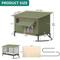 Show in main carousel: Yitahome Winter Waterproof Nylon Outdoor Heated Cat House, Green, 23.6 x 15.7 x 20.5-in slide 3 of 10